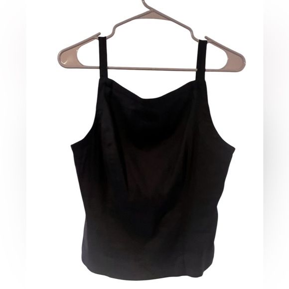 Anthropologie Black Square Neck Linen Top - Picture 4 of 8